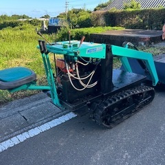 田中製作所　ローダー　持上重量200kg 農用ローダー 6ps 自走式 クローラー MST150 こぞうさん　ガソリン バケット 油圧ショベル　ミニローダー　ミニクローダー 除雪 ショベル　牛舎　建設　畜産 簡易始動動画あり 宮崎の画像