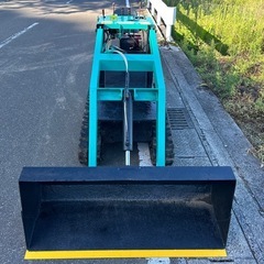 田中製作所　ローダー　持上重量200kg 農用ローダー 6ps 自走式 クローラー MST150 こぞうさん　ガソリン バケット 油圧ショベル　ミニローダー　ミニクローダー 除雪 ショベル　牛舎　建設　畜産 簡易始動動画あり 宮崎の画像