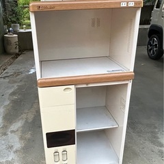 レンジ台付き米びつの画像