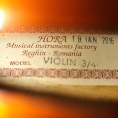 Hora reghin　バイオリン 3/4サイズ 弦楽器　ルーマニア製　ヴァイオリンの画像