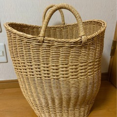 ナチュラル雑貨　新品UTILE(ユティル) ナイール ランドリーオーバルバスケットの画像