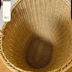 ナチュラル雑貨　新品UTILE(ユティル) ナイール ランドリーオーバルバスケットの画像