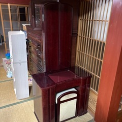 レトロなドレッサー 椅子付きの画像