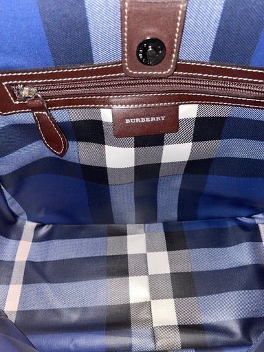 バーバリー　Burberry  2way トートバッグ ブルーレーベル大容量 A4 デニム