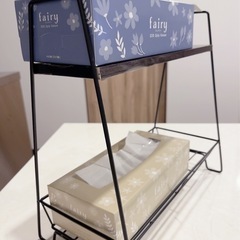 小物置き　収納ラック　リメイク品の画像