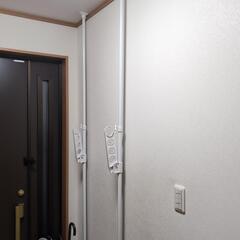 突ぱり棒 室内1段竿受けの画像