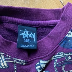 STUSSY ステューシー 総柄 スウェット 8ボール 楽器 Sの画像