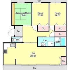 🏢安心の叶えRoom✨『3LDK』武蔵村山市伊奈平✨敷金礼…