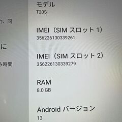 [直接引き渡し]訳アリ　DOOGEE T20S 128GB Android13の画像