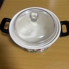 【値下げ中】ホーロー鍋 レトロの画像