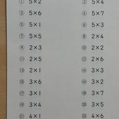 たし算・引き算・かけ算九九ドリル☆小学２年生の画像