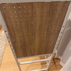ゴミ箱上ラック　ホワイト　レンジ台　キッチン収納　の画像