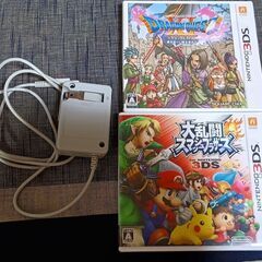 new 3DS LL メタリックブルー　＋ソフト５本の画像