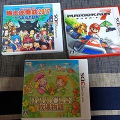 new 3DS LL メタリックブルー　＋ソフト５本の画像
