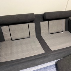 IKEAの人気ソファ KIVIK/シーヴィク ソファ  3人がけ※別売りのヘッドレスト2つ付きの画像