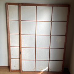 障子枠 4枚セット(大2枚、中2枚)【無料】の画像