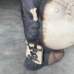 信楽焼　たぬき　高さ約80cmの画像