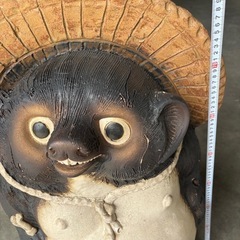 信楽焼　たぬき　高さ約80cmの画像