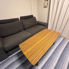 IKEAの人気ソファ KIVIK/シーヴィク ソファ  3人がけ※別売りのヘッドレスト2つ付きの画像