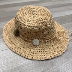 【美品】麦わら帽子 48cmの画像