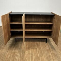 ☆新品 高級リビング収納庫120　ボード SN☆(アウトレット)の画像