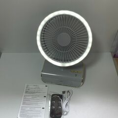 受け渡し先決定　まとめ割りOK 新品 充電式小型サーキュレーター 扇風機 リモコン付き の画像