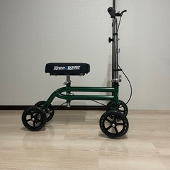 Knee Rover 膝用歩行器 グリーン　松葉杖代わりに　四輪車の画像