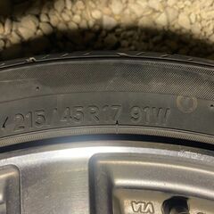 ENKEI 215/45R17東北6県無料配送対応‼️爆安‼️最終値下げ‼️③バリ溝❗ 国産タイヤ トーヨー製❗アルミ付き 国産 タイヤ !!　サマー　の画像