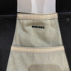 【中古】DIESELバッグ ヴィンテージ風デニムトートバッグの画像