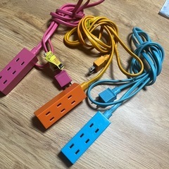 電源タップ3口✖️3個の画像