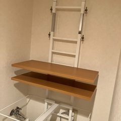 洗濯機突っ張りラック　カゴ無しの画像