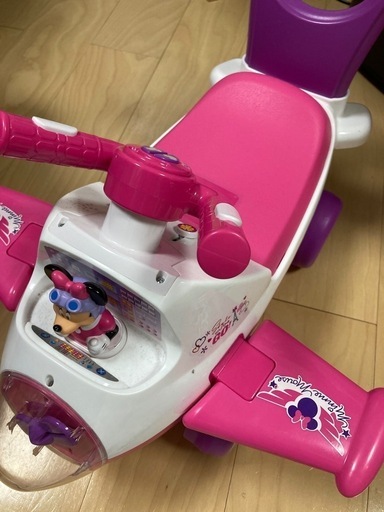 【最終値下げ】ミニーマウス ライドオン 手押し車　エアプレイン