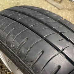 155/65R14 東北6県無料配送対応‼️爆安‼️最終値下げ‼️①超超超バリ溝❗ 国産ダンロップ製 ❗ アルミ付き 国産 タイヤ !!　サマー　タイヤの画像