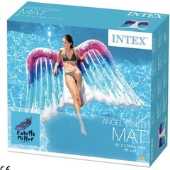 INTEX(インテックス) 浮き輪 フロート マット エンジェルウイングマット 251×160cm 58786 [日本正規品]の画像