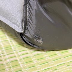 ニトリ グレー 折りたためる 座椅子の画像