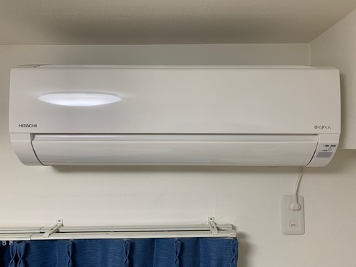 キャンセル【エアコン2024年製6畳】4ヶ月のみ使用　日立　白くまくんRAS-AJ22R(W)