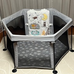 日本育児　洗えてたためるベビーサークル　洗えるソフトトイパネルの画像