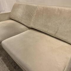Francfranc3人掛けソファー/クッション付きの画像