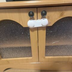 30日処分！カントリー家具◯ハートテレビ台◯収納棚付きの画像