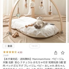 木製ベビージムの画像