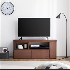 テレビ台 ローボード 120cm 伸縮 収納 棚 テレビボードの画像