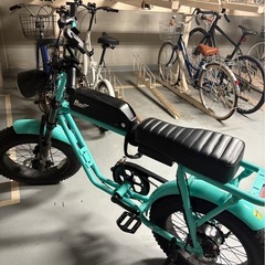 FLOW BIKE電動アシスト自転車 ティファニーブルーの画像