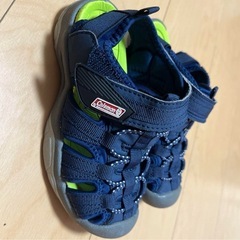 Coleman ネイビー サンダル 17cmの画像