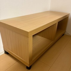 テレビ台 キャスター付き ベージュ  の画像