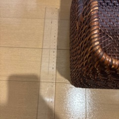 木製　収納かご　無印良品風　の画像