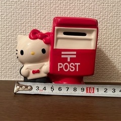 【レトロ】【レア】サンリオ　ハローキティ　陶器　貯金箱の画像