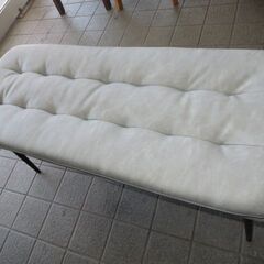 ⑧-3　未使用新品　アウトレット　 ダイニングベンチ 100cm 単品 W クッション ダイニング ベンチ シート ベンチチェア ベンチチェアー 長椅子 長 椅子 ベンチ椅子 食卓 玄関 リビング 2人 2人用 2人掛け 2人掛 シンプル ヴィンテージ カフェ レトロの画像