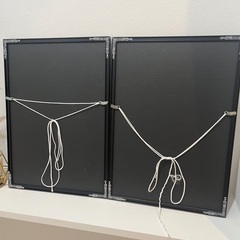 【2点セット】アートポスター ブラックフレーム付き 額縁付きの画像