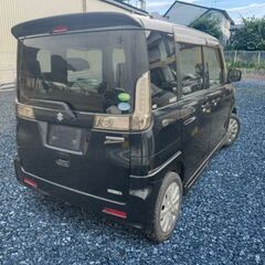 【自社ローン＆リース専用】スズキ　スペーシア　カスタムXS　4WD　修復歴なし　＜商品本文をご覧いただくと仕組みがわかります＞月々格安！保証人不要だからブラックでも安心です💕債務整理、シングル、派遣、他社NG対応♪の画像