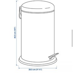 IKEA ペダル式ゴミ箱の画像